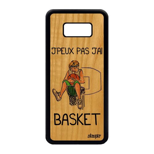 Coque Silicone Pour Samsung S8 Plus En Bois Humour J'peux Pas J'ai Basket Samsung Galaxy S8 Plus