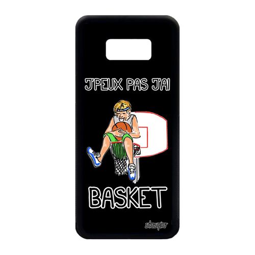 Coque j'peux pas j'ai basket pour Galaxy S8 Plus silicone Noir cover NBA Samsung Galaxy S8 Plus