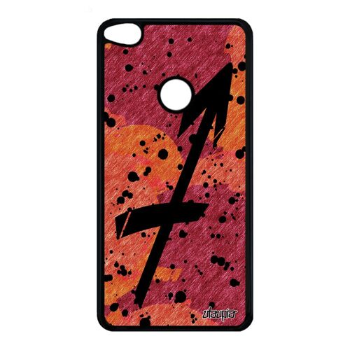 Coque Pour Honor 8 Lite Silicone Signe Du Zodiaque Sagittaire Rouge Noir Huawei Honor 8 Lite