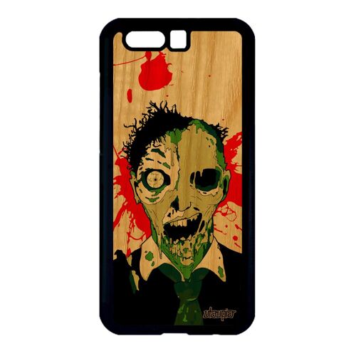 Coque Silicone Honor 9 En Bois Et Mort Vivant 4g Souple Telephone Pas Cher Vert