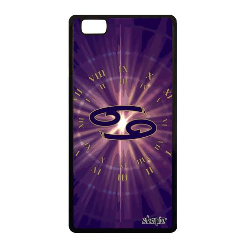 Coque Pour Huawei P8 Lite 2015 Silicone Signe Cancer Violet Horoscope Housse De