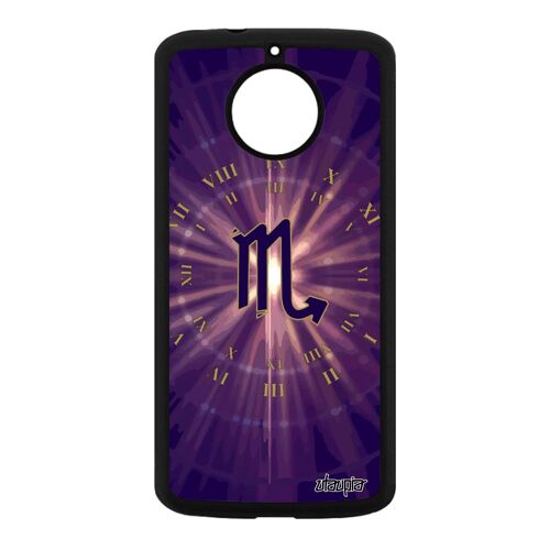 Coque Signe scorpion pour Motorola Moto E4 Plus silicone Violet personnalisé de