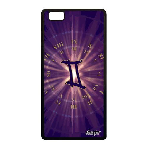 Coque P8 Lite 2015 Silicone Signe Gemeaux Cover Violet Soleil Symbole De Huawei P8 Lite 2015