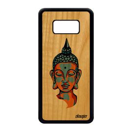 Coque Samsung S8 En Bois Naturel Silicone Bouddha Personnalisé Zen Tibet Samsung Galaxy S8