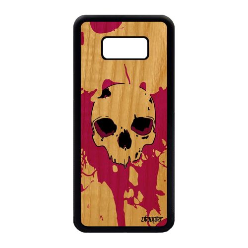 Coque Pour Galaxy S8 Plus Bois Silicone Tete De Mort Enfer Squelette Emo Samsung Galaxy S8 Plus