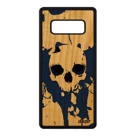 Coque Bois Samsung Note 8 Silicone Tete De Mort Squelette Mobile Gothique Samsung Galaxy Note 8