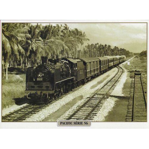Fiche Train - Locomotive Pacific Série 56 - Malaisie De 1938 -