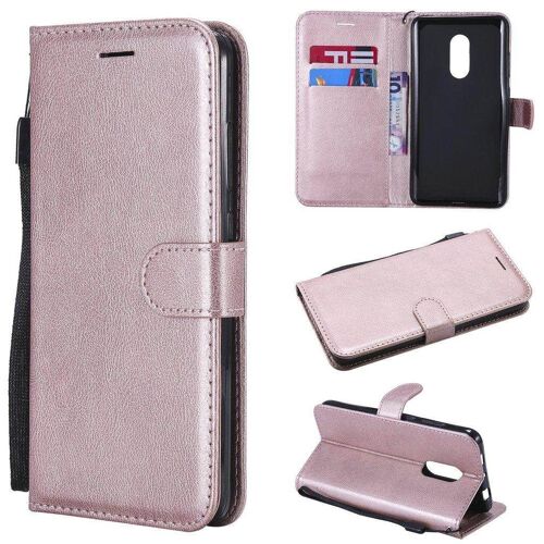 Saturcase Coque Pour Xiaomi Redmi Note 4 / Note 4x, Pu Cuir Magnétique Flip Portefeuille Support Porte-Carte Protecteur Housse Étui Avec Dragonne Pour Xiaomi Redmi Note 4 / Note 4x (Or Rose)