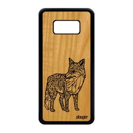 Coque Silicone S8 Bois Renard Noir Rigide Tribal Ethnique Dessin Samsung Galaxy S8