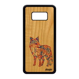 Coque Bois Silicone Renard Pour S8 Housse Tattoo Tribal Frêne De Samsung Galaxy S8