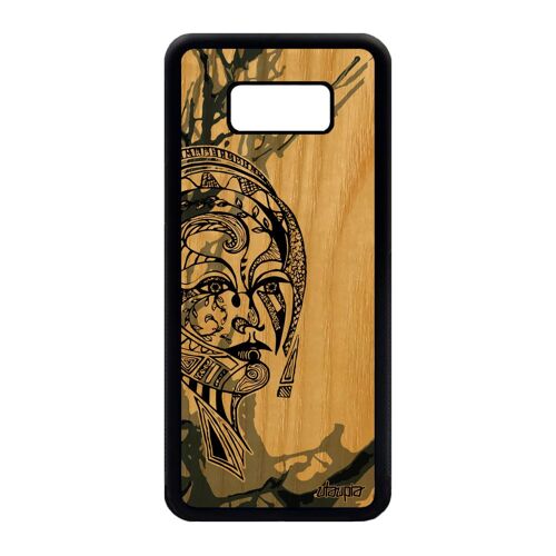 Coque Femme S8 Plus En Bois Silicone Dessin Fille Animaux Rigide Samsung Galaxy S8 Plus