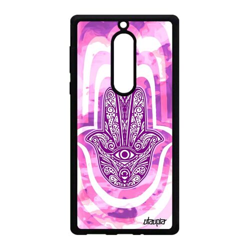 Coque De Protection Nokia 5 Silicone Main De Fatma Cadeau Aid Al-Kabîr Rose Noir