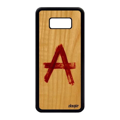 Coque Anarchie Pour Samsung S8 Plus En Bois Silicone Graff Frêne Realiste Samsung Galaxy S8 Plus