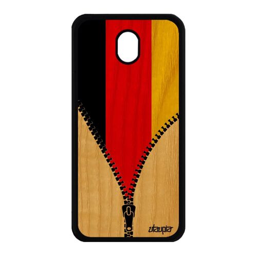 Coque J7 2017 Pro Bois Silicone Drapeau Allemagne Allemand Case A Samsung Galaxy J7 2017 Galaxy J7 Pro 2017