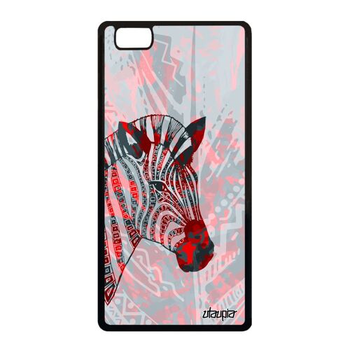 Coque P8 Lite 2015 Silicone Zebre Rayure Savane Dessin Couleur Pastel Alu Huawei P8 Lite 2015