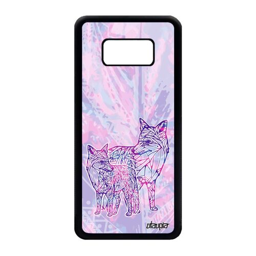 Coque pour S8 silicone renard ethnique Violet montagne antichoc a Samsung Galaxy S8