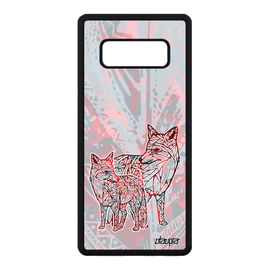 Coque Samsung Note 8 Silicone Renard Homme Pastel Multicolore Original De Samsung Galaxy Note 8