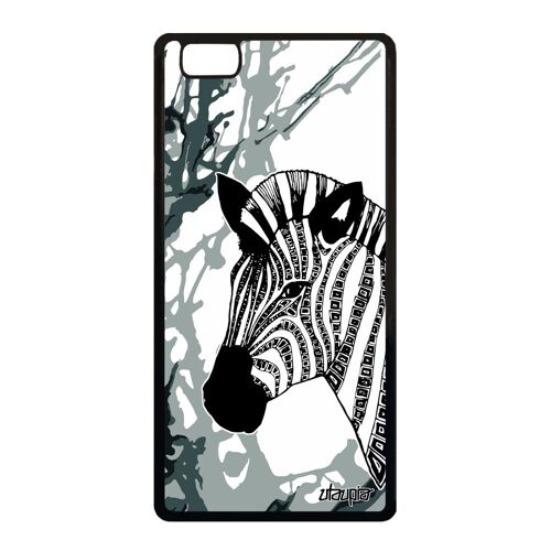 Coque P8 Lite 2015 Silicone Zebre Safari Cover Ethnique Savane Rigide Art Huawei P8 Lite 2015