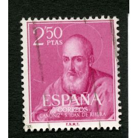 Timbre Oblitéré Espana, Correos, Canoniz S Juan De Ribera, 2.50 Ptas