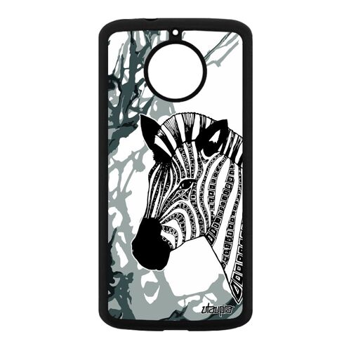 Coque Silicone Zebre Motorola Moto E4 Plus Souple Etui Peinture Savane Homme Art
