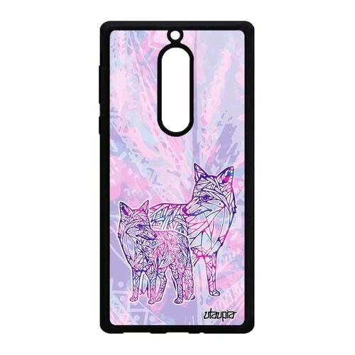 Coque Pour Nokia 5 Silicone Renard Goupil Animaux Multicolore Bebe Azteque Gel A