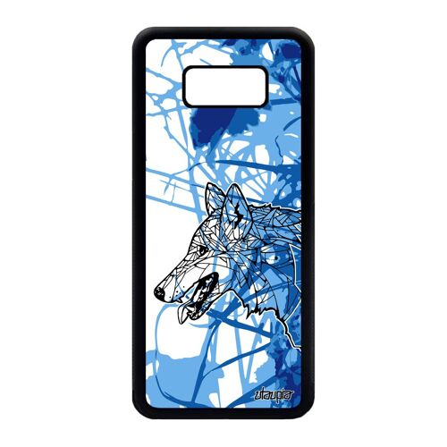 Coque Samsung S8 Plus silicone loup ethnique coloré montagne Bleu case en Samsung Galaxy S8 Plus