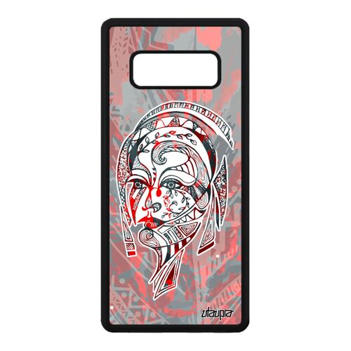 Coque Samsung Note 8 Silicone Femme Fille Ethnique Plume Portrait Case De Samsung Galaxy Note 8
