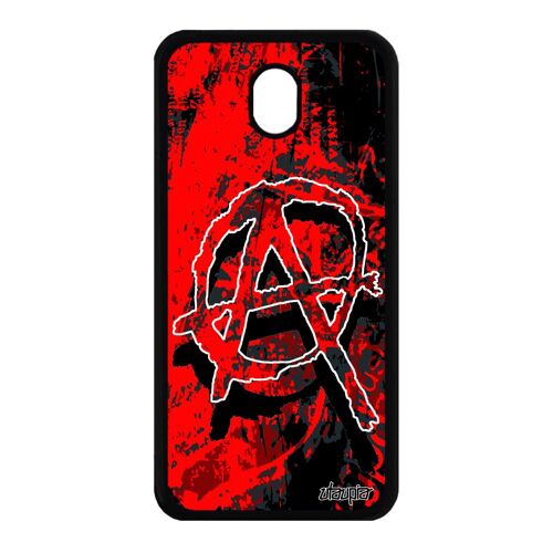 Coque silicone J7 2017 pro anarchie noir telephone gothique rock Samsung Galaxy J7 2017 Galaxy J7 pro 2017