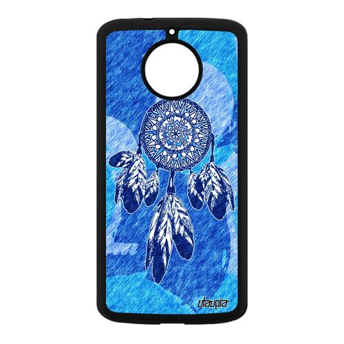 Coque silicone Motorola Moto E4 Plus attrape reve Bleu accessoire capteur de zen