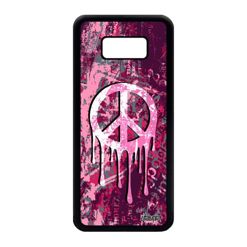 Coque Peace And Love Pour Samsung Galaxy S8 Plus Silicone Espoir Graffiti Femme