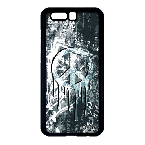 Coque De Protection Honor 9 Silicone Peace And Love Gris Espoir Personnalisé & A