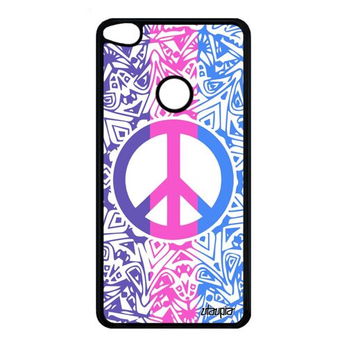 Coque Huawei P8/P9 Lite 2017 Silicone Peace And Love Yoga Paix Et Amour Boheme A