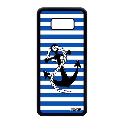Coque Samsung S8 Plus Silicone Ancre Corde Ligne Rayure De Made In France Samsung Galaxy S8 Plus