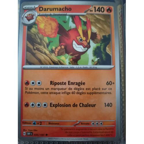 Peu Commune - Pokemon - Flammes Obsidiennes - Darumacho 35/197