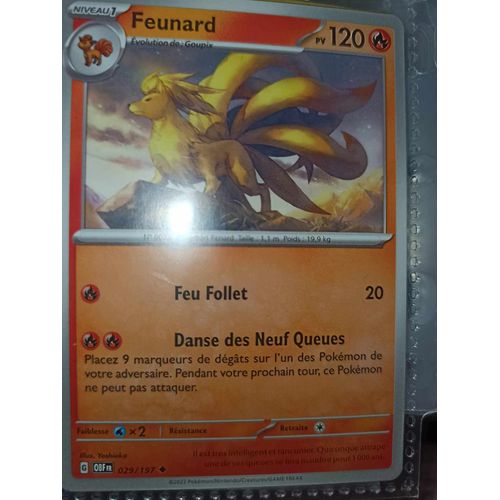 Peu Commune - Pokemon - Flammes Obsidiennes - Feunard 29/197