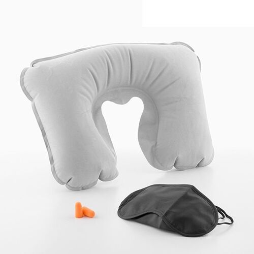 Kit De Voyage 3 En 1 : Masque Occultant, Oreiller Gonflable, Boule Quies