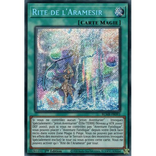Yu Gi Oh ! Rite De L'aramesir ( Blrm-Fr093 ) Secret Rare En Français