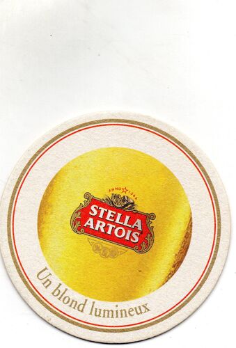 Sous - Bock Debiere Stella Artois - Un Blond Lumineux
