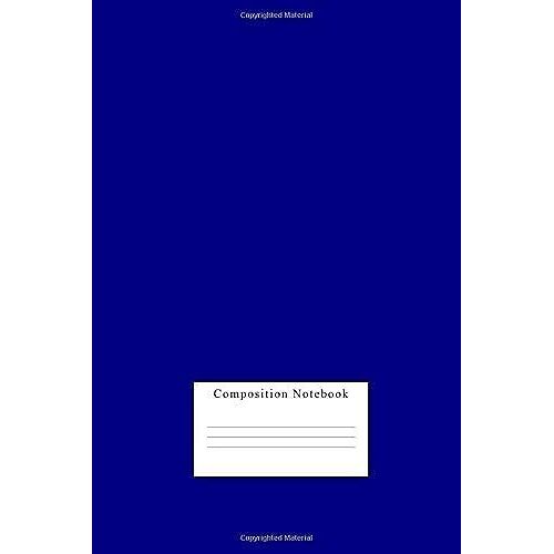 Composition Notebook: Native Blue Minimalist Basic Design Blank Lined Journal