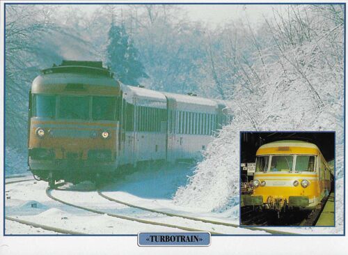 Fiche Train - Turbotrain - France De 1972 -