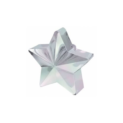 Poids À Ballon Etoile Blanc Irisé