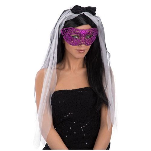 Masque Loup Pailleté Violet