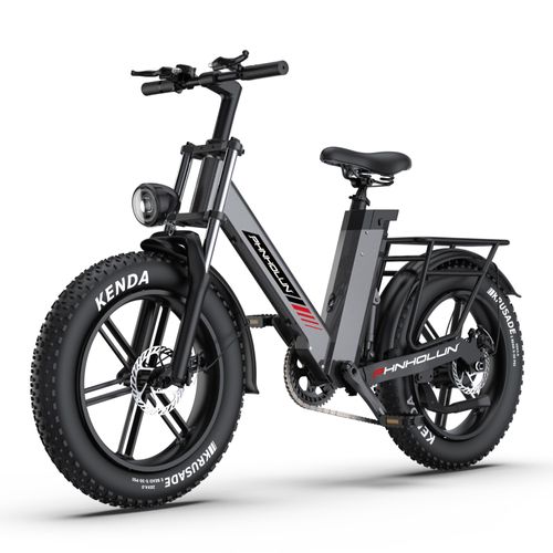 Vélo Électrique Phnholun C6 Pro Moteur 1000w Batterie 48v17ah 7 Vitesses Freins À Disque Tout Suspendu Pneus Tout-Terrain De 20 Pouces