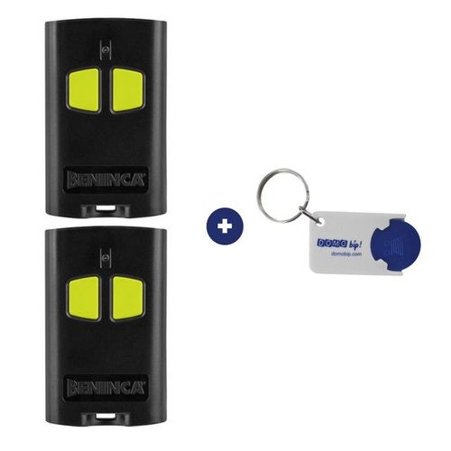 Lot de 2 télécommandes BENINCA TOGO 2 VA + 1 Porte clés DOMOBIP