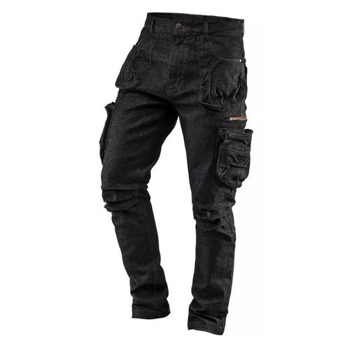 Pantalon de travail à 5 poches, modèle DENIM, noir, taille L, NEO