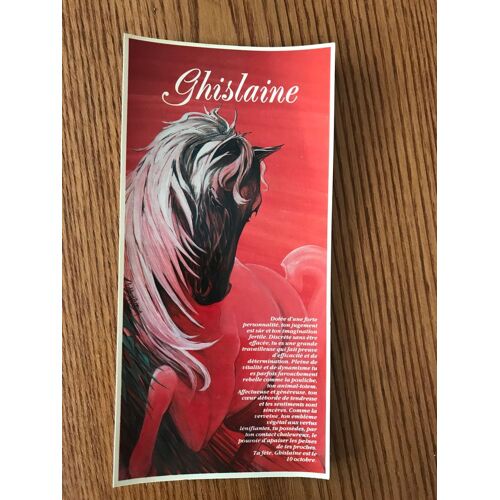 Carte Postale "L'univers De Votre Prénom " Ghislaine "