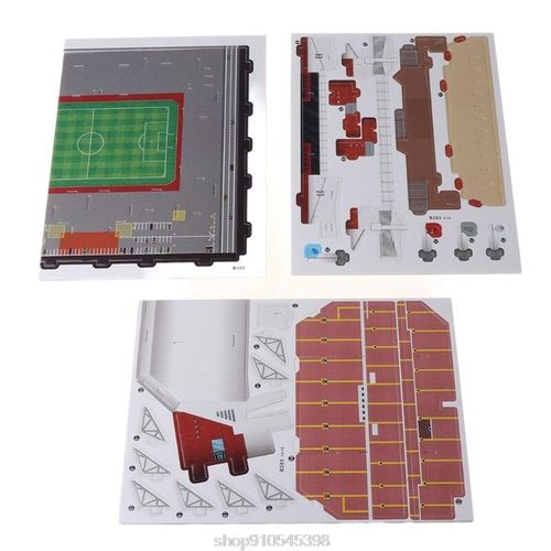 Puzzle 3d De Stade De Football, Terrain De Jeu Assemblé, Modèle De Construction, Jouets N06 20, Livraison Directe