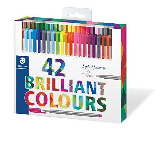 Staedtler Feutre Triplus Brilliant Colours, Étui De 42 Largeur...