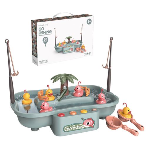 Jouet De Pêche Magnétique, Musique, Eau En Circulation, Jeu De Société, Aimant Rotatif, Électrique, Canard, Parent-Enfant