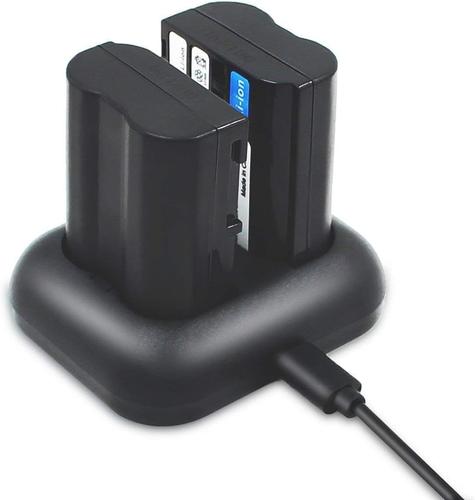 Batterie Remplacement En-El15 En-El15A Enel15 (2 Paquets* 2100Mah) Pour Nikon 1 V1 D7000 D7100 D7200 D750 D7500 D500 D600 D610 D800 D800E D810 D810A D810E D850[ChargeurUsb411]